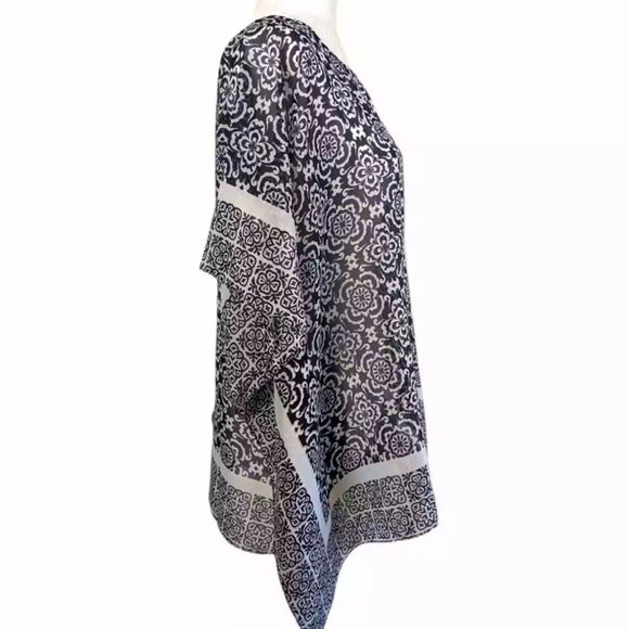 Talbots summer top sheer Poncho size M NWOT - Picture 4 of 6